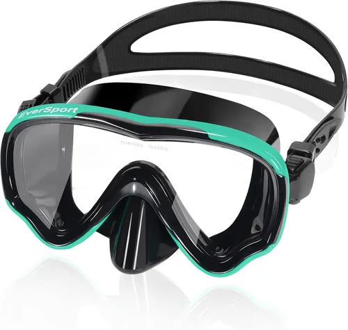 EverSport Gafas de natación para adultos con cubierta para la nariz, máscara de buceo transparente antivaho amplia visión sin borrosidad para