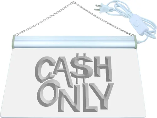 Miniatura 2 de ADVPRO s113-b Cash Only Cashier Shop Cafe - Letrero de luz de neón