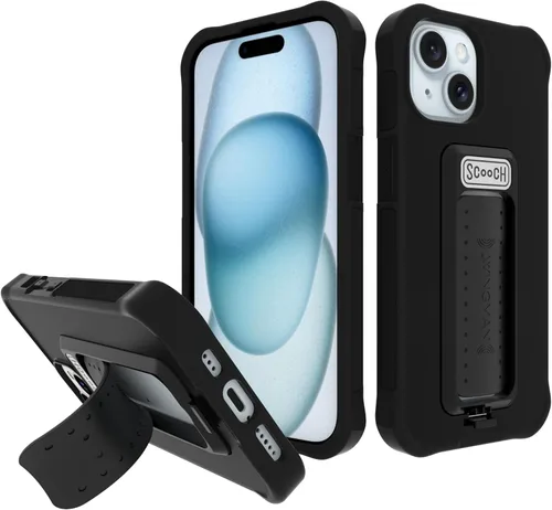 Miniatura 100 de Scooch® para iPhone 15 Pro Max Funda con Soporte, Funda Kickstand Wingman 5-en-1, Protección contra Caídas de Grado Militar, Kickstand Desplegable