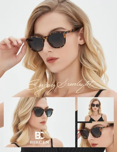 Miniatura 42 de Gafas de sol polarizadas para mujer con protección UV para mujer, a la moda, grandes sombras con marco de acetato BC2110