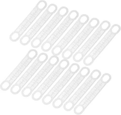 uxcell 24 tiras adhesivas de silicona antideslizantes para colgar ropa para perchas de madera y plástico, lechoso (4.65 x 0.79 pulgadas)