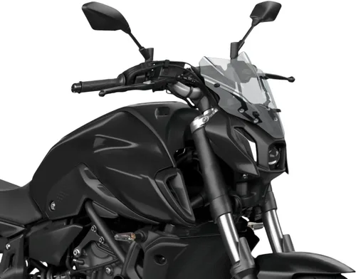Miniatura 9 de Parabrisas de motocicleta para Yamaha MT-07 FZ-07 MT07 FZ07 2021 2022 2023 carenado deflector de parabrisas protector de visera (negro)
