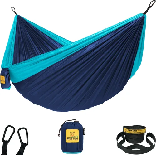 Miniatura 16 de Wise Owl Outfitters Hamaca de camping – Hamaca portátil de 500 libras con correas de árbol – viajes, mochileros, senderismo, equipo de campamento al