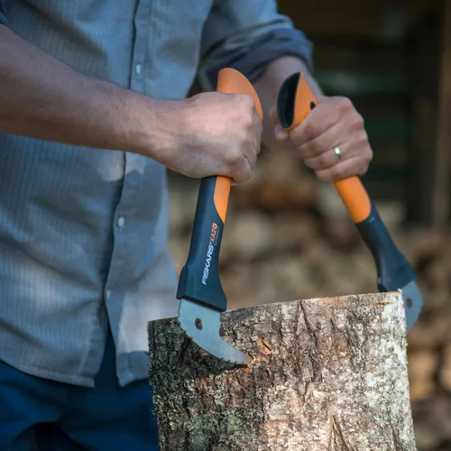 Miniatura 9 de Fiskars Hookaroon de 12 pulgadas, mango de agarre antideslizante con hoja puntiaguda y angular, herramienta de jardinería para rotar, arrastrar