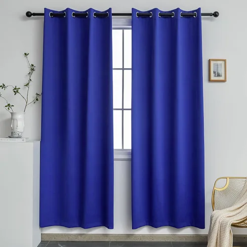 Miniatura 61 de YGO - Cortinas verdes de 183 cm de ancho por 213 cm de largo para dormitorio - Cortinas opacas con ojales en la parte superior, extra anchas