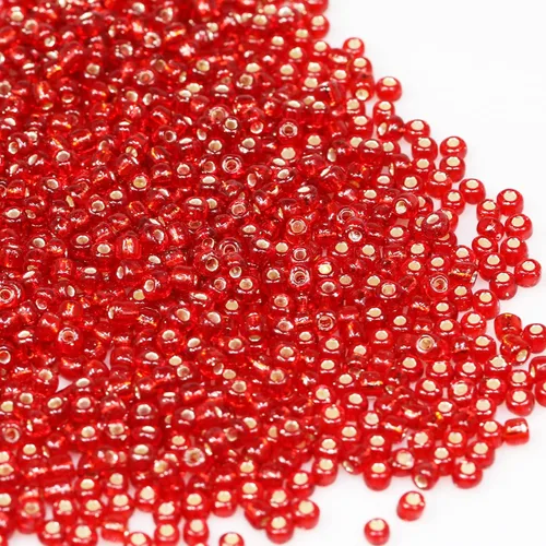 Miniatura 66 de Cuentas de semillas doradas transparentes de 4 mm al por mayor para hacer joyas, 110 gramos, aproximadamente 1600 piezas, cuentas de vidrio 6/0