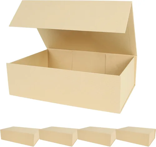 Miniatura 46 de Aimyoo Cajas de regalo magnéticas Galaxy negras con tapas 13.8x9x4.3 pulgadas, caja grande de propuesta para dama de honor y padrino, caja plegable