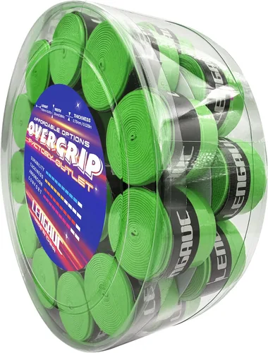 Miniatura 14 de Tacky Overgrips, para tenis, bádminton, pickleball/remo, paquete de 30/60 unidades, agarre antideslizante y absorbente, colorido, cinta de agarre