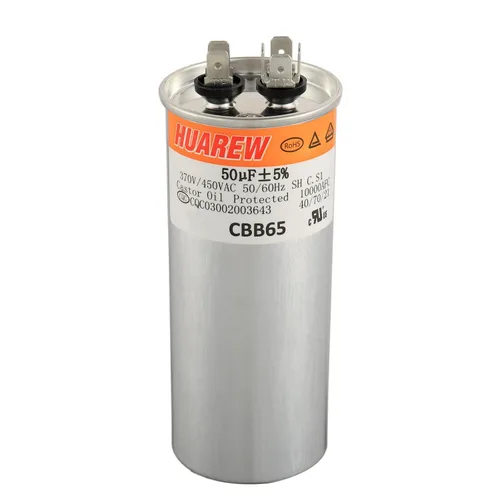 Miniatura 8 de 12.5 uF MFD ±6% 370/440 VAC CBB65 Condensador de arranque ovalado para arranque del ventilador y aire acondicionado o bomba de calor