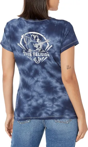 Miniatura 2 de True Religion Camiseta con cuello en V y espalda de aluminio de Buda para mujer