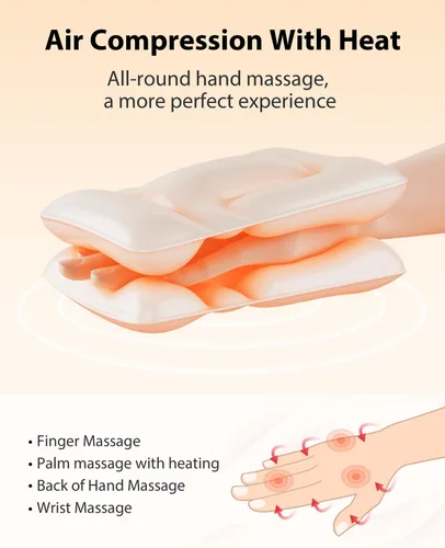 Miniatura 2 de CINCOM Masajeador de Manos Mejorado, Masajeador de Manos Inalámbrico con Calor y Compresión para Artritis, Túnel Carpiano y Articulaciones Rígidas