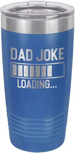Miniatura 11 de Dad Joke Loading Purple Vaso de bebida de 20 oz con pajita Taza de viaje grabada con láser Comparar con Yeti Rambler Idea de regalo para papá