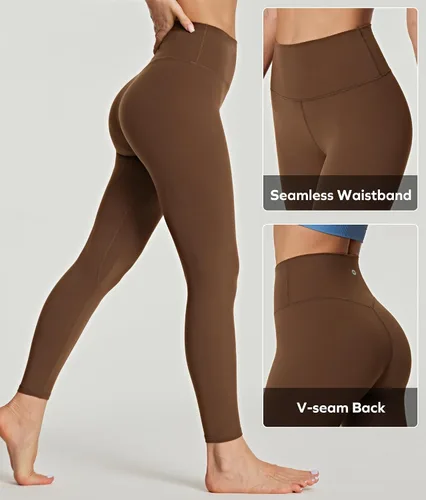 Miniatura 5 de Ewedoos Pantalones de yoga para mujer, leggings suaves para mujer, cintura alta 78, control de abdomen, leggings atléticos con bolsillo