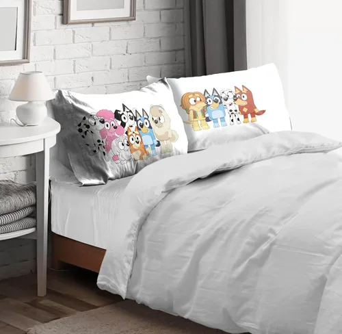 Miniatura 7 de Sunny Side Up Bluey & Bingo - Juego de 2 fundas de almohada reversibles, fundas de almohada de doble cara, ropa de cama súper suave para niños