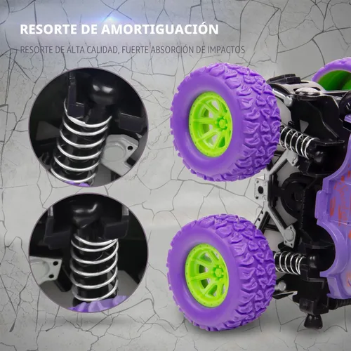 Miniatura 4 de Monster Truck Toys – Coches de juguete accionados por fricción para niños pequeños de 2 a 4 años, 3 a 5, 4 a 7 años, regalo ideal para fiestas