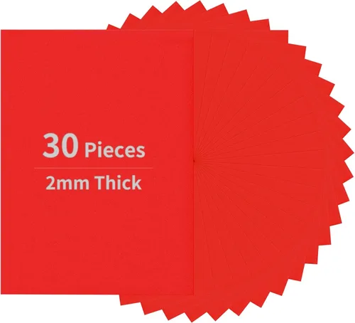 Miniatura 28 de Paquete de 30 hojas de espuma EVA naranja, 11.8 x 7.87 pulgadas, papel de espuma de 0.079 in de grosor para artes y manualidades, perfecto