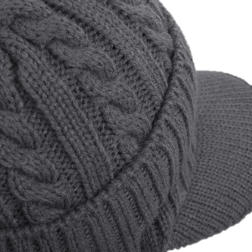 Miniatura 56 de Janey&Rubbins Gorro de punto diario con orejeras con forro polar y calavera