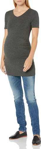 Miniatura 5 de Tienda Essentials Camiseta de maternidad de manga corta con cuello en V para mujer, paquete de 2