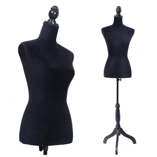 Cuerpo de maniquí, forma de vestido femenino, cuerpo de maniquí, torso de 60 a 67 pulgadas de altura ajustable, cuerpo de mujer, exhibición de ropa