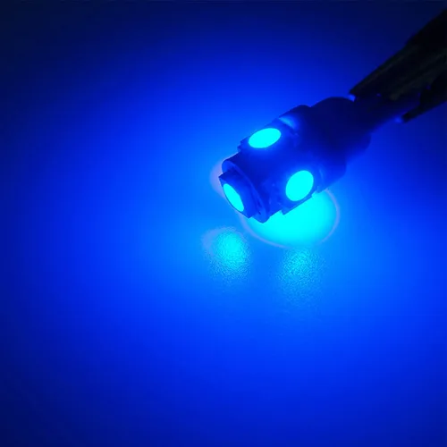Miniatura 7 de focos LED azules T10 194 W5W con zócalo de bloqueo giratorio PC195, PC194, PC168, 168 focos de panel, juego de focos para tablero de instrumentos