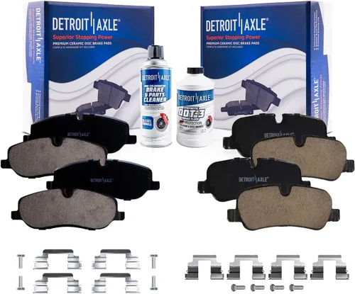 Miniatura 51 de Detroit Axle - Pastillas de Freno Delantero para Mercedes- Benz C230 C250 C300 SLK250, Pastillas de Freno Cerámica w/Reemplazo de Hardware