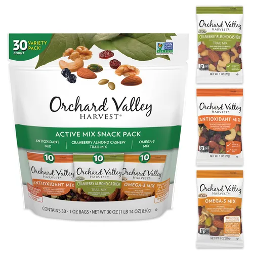 Miniatura 9 de Orchard Valley Harvest - Mezcla antioxidante, bolsas de 1 onza (paquete de 15), almendras, arándanos, arándanos, anacardos y pepitas, sin OMG, sin