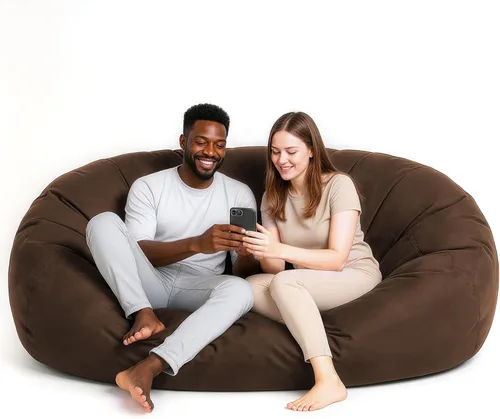 Lumaland - Lujoso puf gigante de 1,8 m con funda de microgamuza, ultra suave, relleno de espuma, lavable, XL, para niños, adolescentes, adultos,