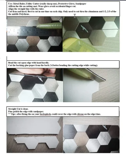 Miniatura 6 de Protector contra salpicaduras de azulejos con aspecto antiguo