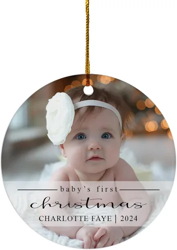 Miniatura 21 de FLOCHIL Adorno personalizado para la primera Navidad del bebé 2024 para niña, adorno personalizado de primera Navidad para bebés 2024 con nombre