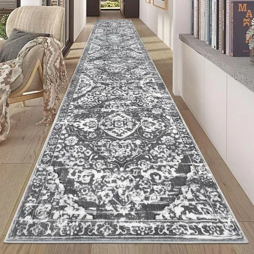 Miniatura 84 de HEBE Alfombra Pasillo 2'x10' Lavable Vintage Desgastada Alfombras de Área Antideslizante Alfombra de Lavandería Boho Alfombras de Piso para Pasillos