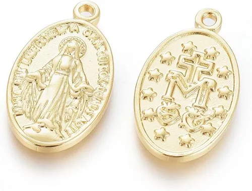 Miniatura 7 de DanLingJewelry 10 dijes de metal chapados en oro de 18 quilates con palabras rectangulares de buena suerte para hacer joyas, pulseras, collares
