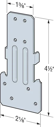 Miniatura 4 de Simpson Strong-Tie RSP4 RSP 4-1/2 in. Galvanized Reversible Stud-Plate Tie