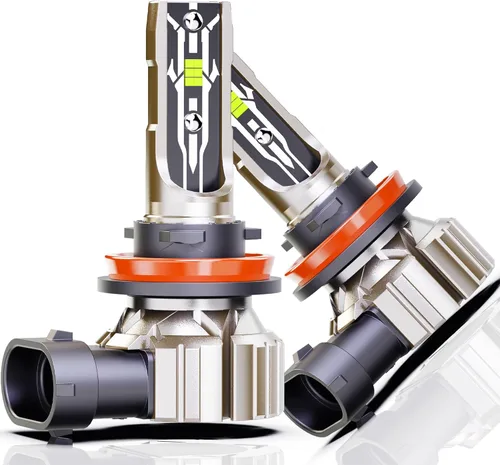 Miniatura 22 de RENO Combo de bombillas 9005 H11, bombillas antiniebla H11 9005 sin ventilador 6500K 800% más brillantes 9005 H11 bombillas antiniebla auxiliar