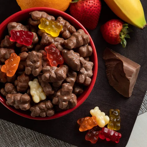 Miniatura 3 de Osos de goma cubiertos de chocolate con leche: 2.25 LBS