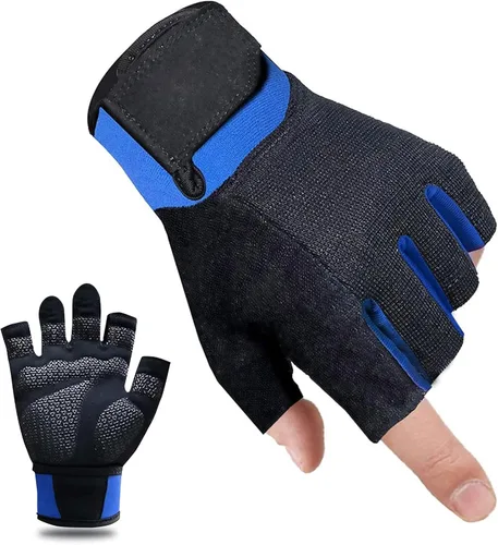 Miniatura 9 de Guantes de entrenamiento para mujer, guantes de levantamiento de pesas sin dedos, guantes de ejercicio para entrenamiento, fitness, ciclismo