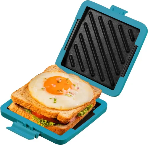 MKYSAIL Tostador, Tostador de Microondas, Fabricante de Sándwiches, Fabricante de Panini, Apto para Lavavajillas, SIN Electricidad, Inalámbrico,