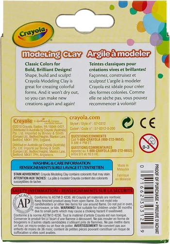 Miniatura 4 de Crayola arcilla para modelar (8 unidades por paquete) 0.6 onzas, básico