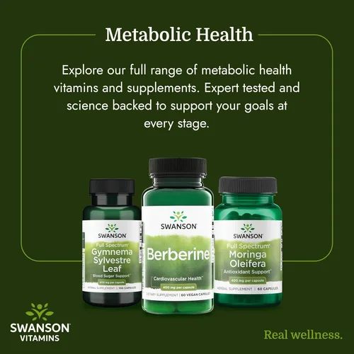 Miniatura 6 de Swanson Suplemento de berberina - 400 mg cada uno, 60 cápsulas - Berberina HCl con apoyo general para el bienestar