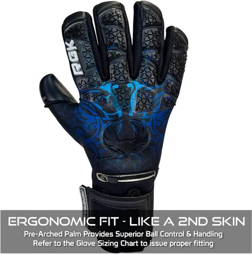 Miniatura 5 de Renegade GK Limited Edition Rogue - Guantes de portero de fútbol con microprotección (tallas 6-11, nivel 4+) Pro-Tek Fingersaves y agarre Giga