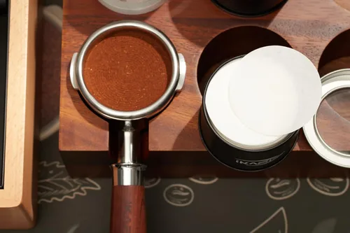 Miniatura 2 de IKAPE Filtros de espresso de 2.008 in (200 unidades), pantalla de disco de café compatible con portafiltros de 2.008 in, filtros de repuesto