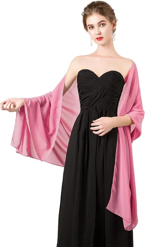 Miniatura 13 de Chales/mantones de gasa suave para vestidos, accesorios de mujer