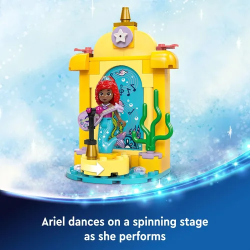 Miniatura 4 de Juguetes de construcción LEGO Disney Princess Ariel's Music Stage - Juguetes de juego de rol de La Sirenita para niñas y niños, de 4+ años - Ideas