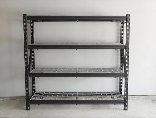 Miniatura 7 de Estantería de acero industrial de 4 niveles Ironton, capacidad de carga de 8,000 libras, estante de almacenamiento para garaje, 77" de ancho x 24