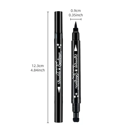 Miniatura 8 de Sello delineador de ojos, delineador de ojos, impermeable, a prueba de manchas, juego de bolígrafos de gel líquido de larga duración, corazón negro