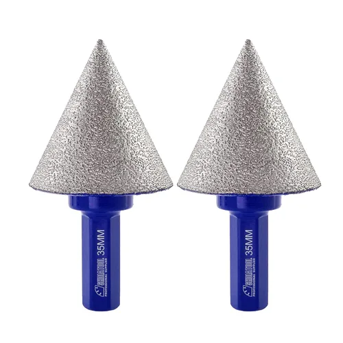 Miniatura 21 de SHDIATOOL Brocas biseladoras de diamante de 1-3/8 pulgadas para agrandar los pedazos de fresado de cerámica del granito del mármol de la teja