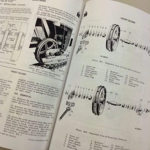 Miniatura 9 de Manual de taller internacional de reparación de tractor sobre orugas T9 Td9 Td9 completo Ihc