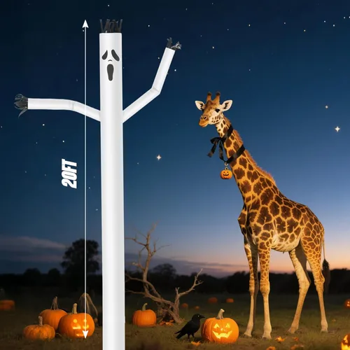 Miniatura 4 de Fantasma 20ft Air Puppet Dancer Inflable Waving Tube Man Attachment - Wacky Waving Dancing Tube Guy para promoción de negocios Publicidad