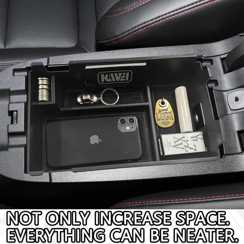 Miniatura 7 de HGWEI Bandeja Organizadora de Consola Central Compatible con Chevy Equinox 2018 2019 2020 2021 2023 2024 Accesorios, Inserto de Reposabrazos Caja