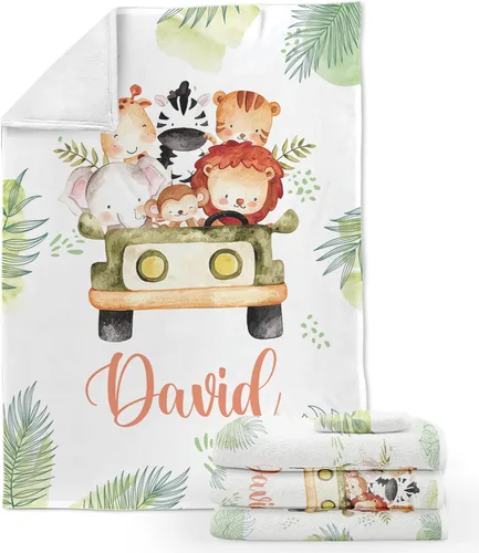 Miniatura 14 de ZouZou Mantas de bebé personalizadas con nombre, mantas de bebé personalizadas para niños, manta de bebé de avión, el mejor regalo para bebé, recién