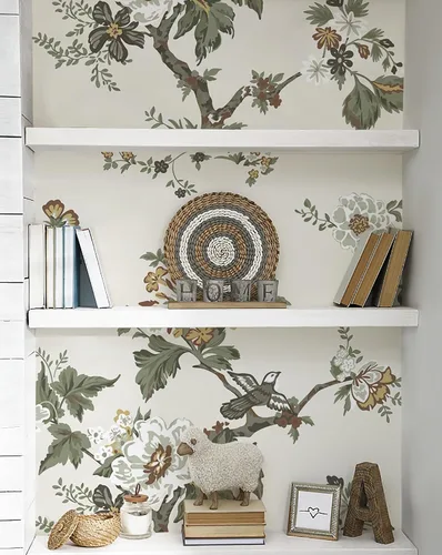 Miniatura 4 de CiCiwind Papel tapiz floral de 16 x 393.7 pulgadas, extraíble, autoadhesivo, para despegar y pegar, papel de contacto para gabinetes, sala de estar